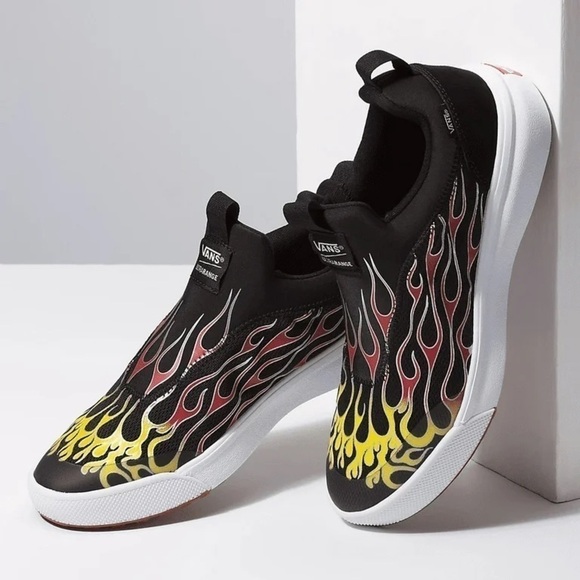 Vans Ultrarange Sock Mash Up Flames Sneaker Size 10 Women - Picture 1 of 10